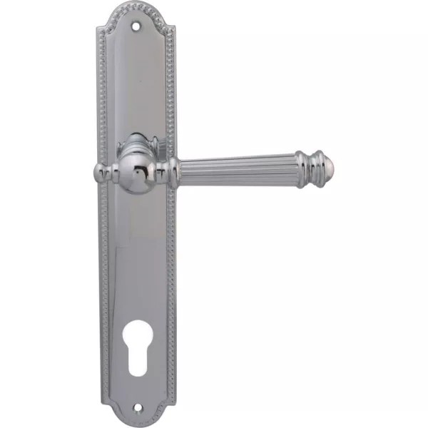 Дверные ручки на планке Melodia 102/458 Cyl Veronica Полированный хром