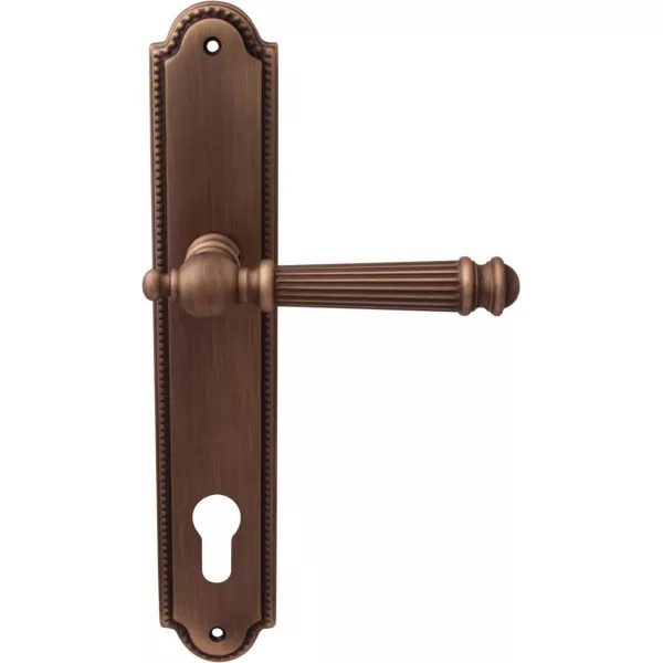 Дверные ручки на планке Melodia 102/458 Cyl Veronica Матовая бронза