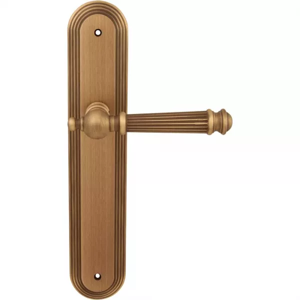 Дверные ручки на планке Melodia 102 Pass/P 235 Veronica бронза матовая