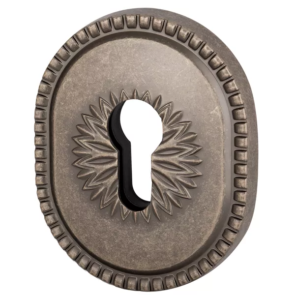 Декоративная накладка Armadillo на цилиндр ET-DEC CL (ATC Protector 1) AS-9 Античное серебро