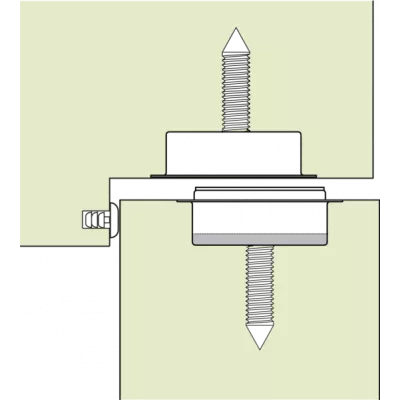 Стопор магнитная защелка СКРЫТАЯ Extreza M-70 Magnum, цвет никель