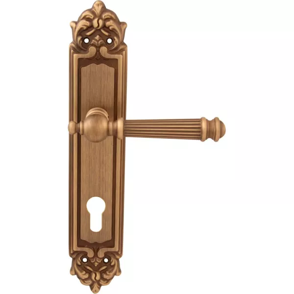 Дверные ручки на планке Melodia 102/229 Cyl Veronica Матовая бронза