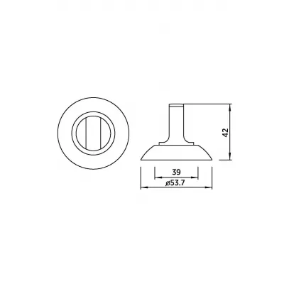 Завёртка сантехническая BUSSARE WC-10 S.CHROME (никель)