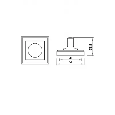 Завёртка сантехническая BUSSARE WC-30 GRAPHITE (графит)