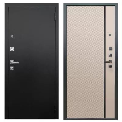 Люкс ПРО 3К Черный шелк | Рина белый софт