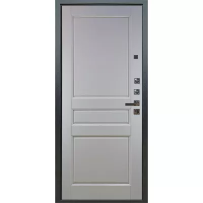 Люкс ПРО 3К 2П Агат дуо темный бетон внутри каролина белая эмаль