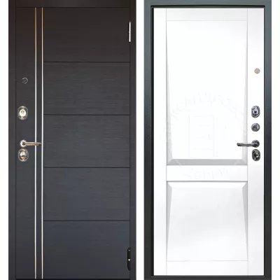 Люкс 3К 2П Лофт венге внутри Пифагор белый бархат