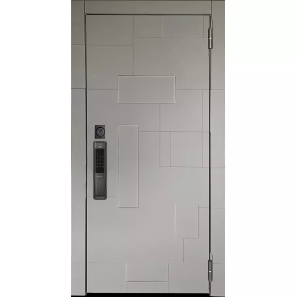 Умная входная дверь Аргус Смарт с Электронным замком панель Тори синий софт, внутри Гауда керамика