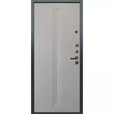 Люкс ПРО 3К Черный шелк | Вертикаль Роял Вуд Белый