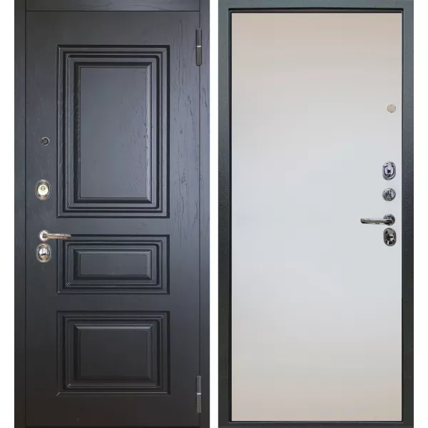 Шумоизоляционная дверь Люкс 3к 2П Сабина венге внутри Внутри панель по покраску