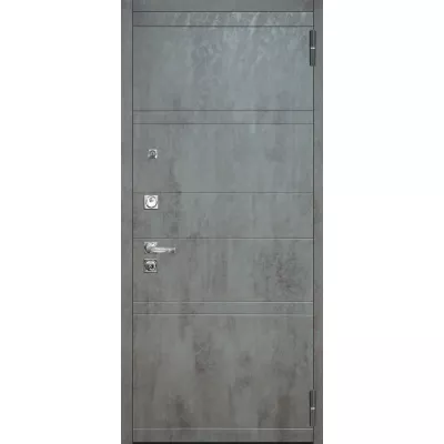 Люкс ПРО 3К 2П Агат дуо темный бетон внутри каролина белая эмаль