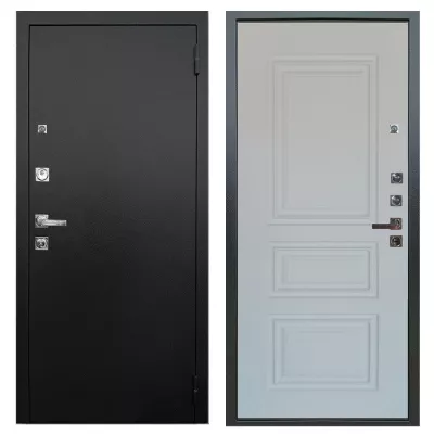 Люкс ПРО 3К Черный шелк | Скиф софт белый