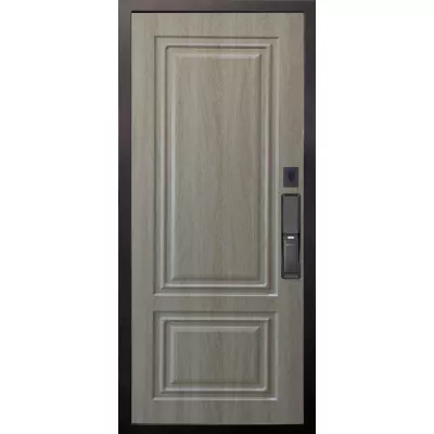 Смарт с Электронным замком Агат вельвет белый горизонт, панель под покраску