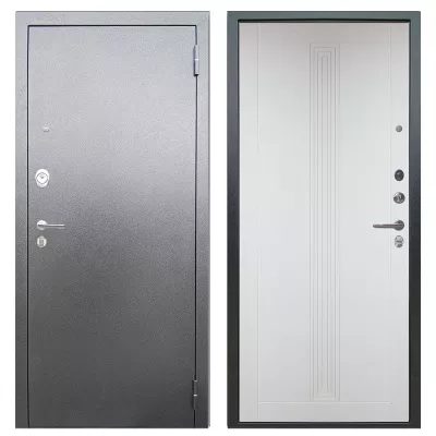 Люкс 3К Серебро Антик | Вертикаль Роял Вуд Белый