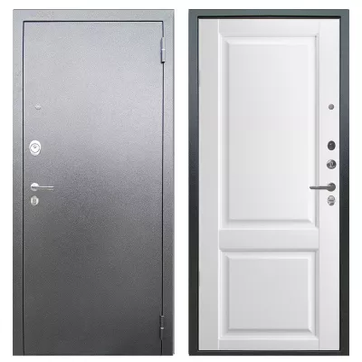 Люкс 3К Серебро Антик | Соренто эмаль белая soft