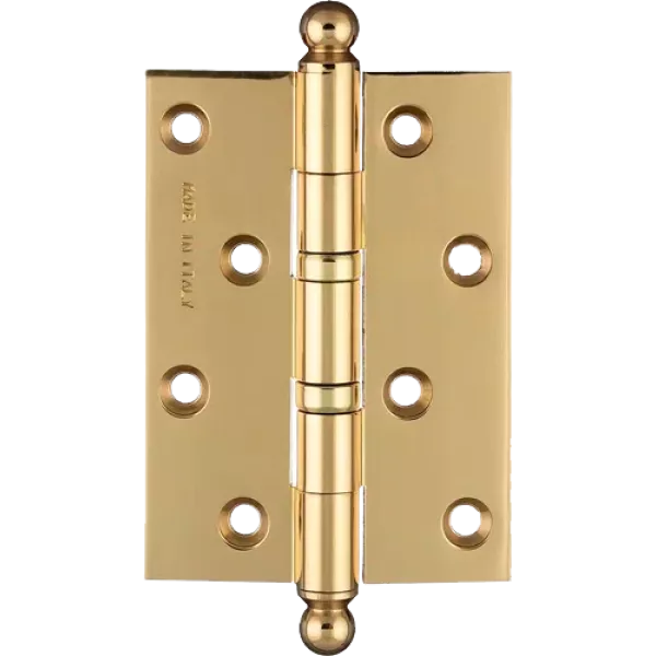 Петля дверная универсальная латунная Extreza 5110 102x76x3 мм полированная латунь F01