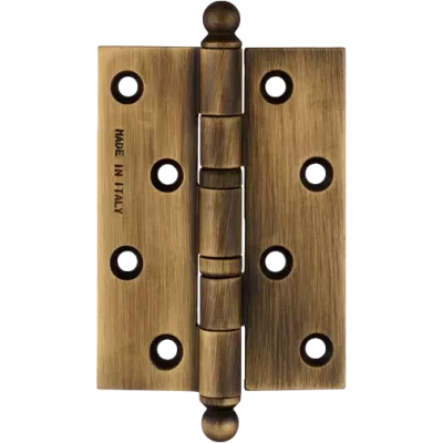 Петля дверная универсальная латунная Extreza 5110 102x76x3 мм античная бронза F23