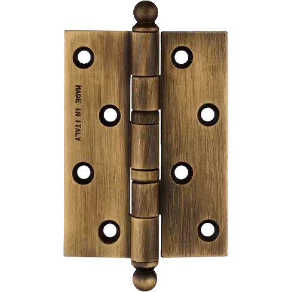 Петля дверная универсальная латунная Extreza 5110 102x76x3 мм античная бронза F23