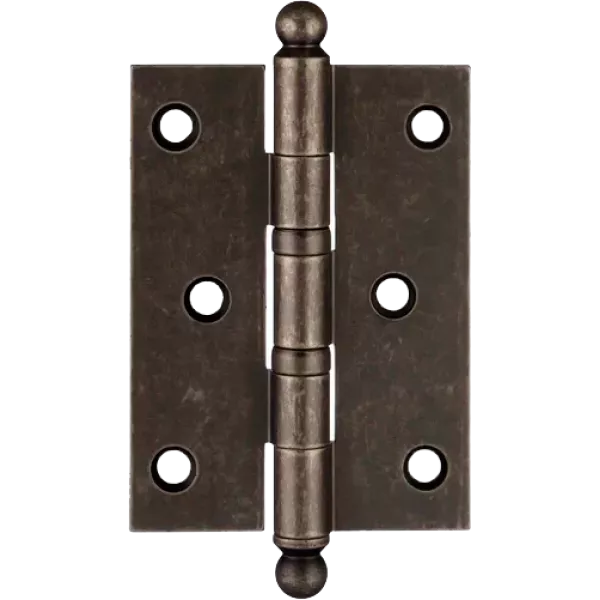 Петля дверная универсальная латунная Extreza 5110 102x76x3 мм античное серебро F45