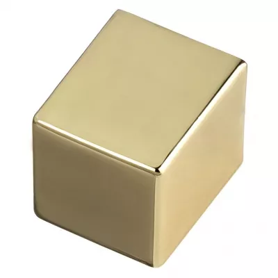 Вертушка квадратная под цилиндр Extreza KNOB-2 полированная латунь F01