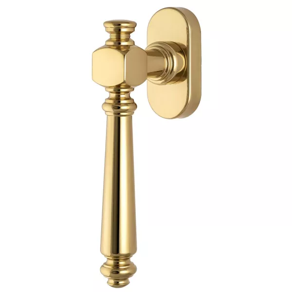 Дверная ручка Extreza "VERONIKA" (Вероника) 325 HW (ОКОННАЯ), полированное золото F01