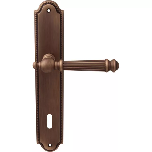 Дверные ручки на планке Melodia 102/458 Cab Veronica Матовая бронза