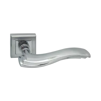 Дверная ручка ADDEN BAU ONDA Q304 SATIN CHROME Хром/матовый хром