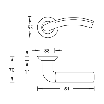 Дверная ручка ARCHIE S010 59MB античная бронза