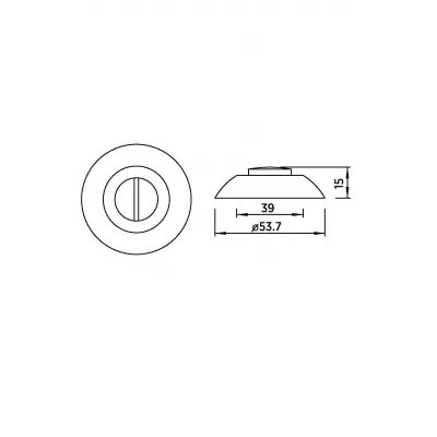 Завёртка сантехническая BUSSARE WC-10 S.CHROME (никель)