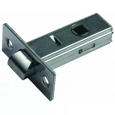 Защёлка межкомнатная BUSSARE L6-45 CHROME (хром блестящий, металлический язычок)