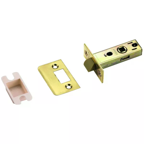 Защёлка межкомнатная LP 6-45 B, золото блестящее, пластиковый язычок