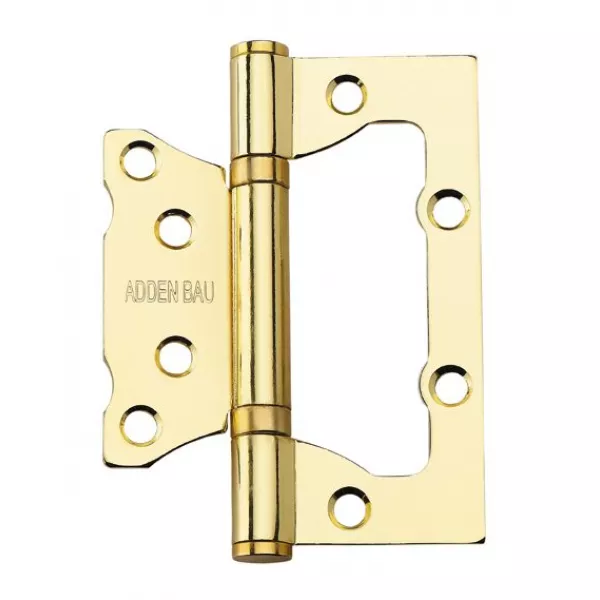 Накладные петли ADDEN BAU 100X75X2.5 BUT POLISH GOLD Золото