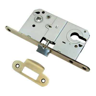 Защёлка под ключевой цилиндр BUS 2085 ANT.BRONZE (бронза, металлический язычок)