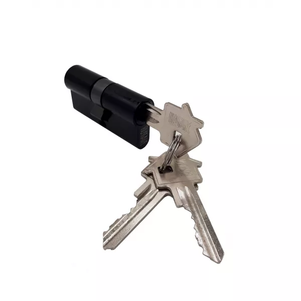 Ключевой цилиндр BUSSARE CYL 3-50 BLACK  (ключ-ключ, 3 ключа, черный)