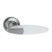 Дверная ручка на круглой розетке ARCHIE SO1O 113HWA, Цвет Никель белый