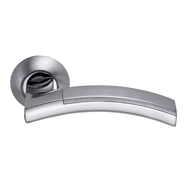 Дверная ручка на круглой розетке ARCHIE SO1O 13299, Цвет Хром матовый