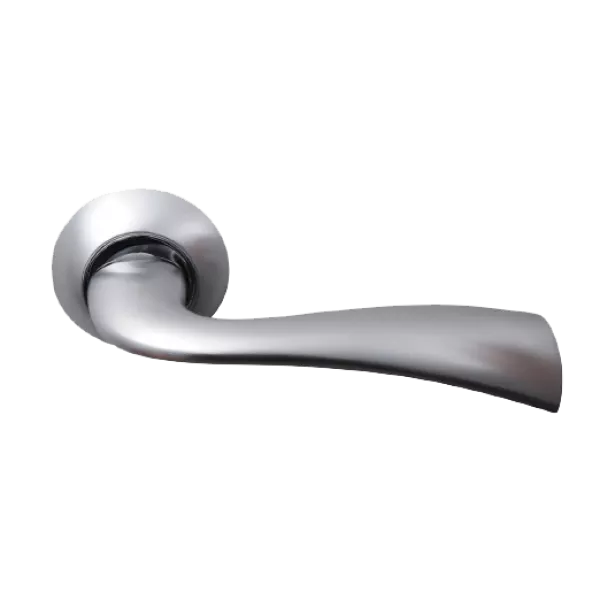 Дверная ручка на круглой розетке ARCHIE SO1O 15199, Цвет Хром матовый