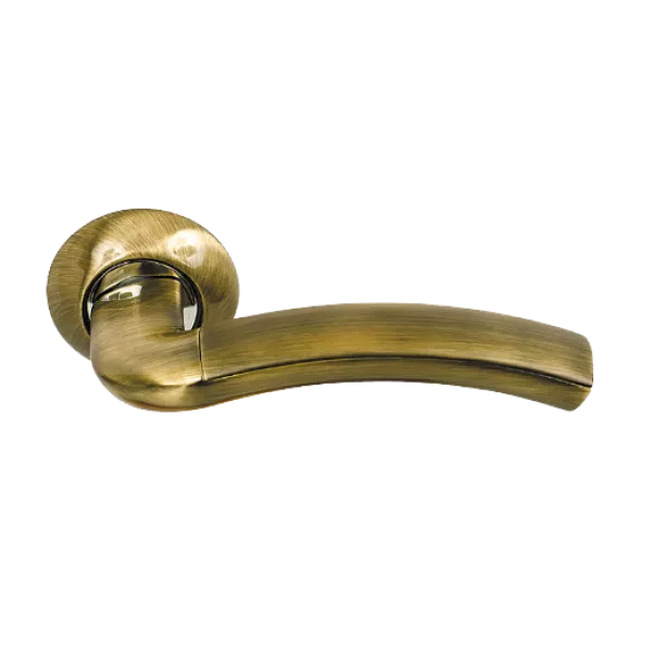 Дверная ручка на круглой розетке ARCHIE SO1O 59MB, Цвет Бронза античная