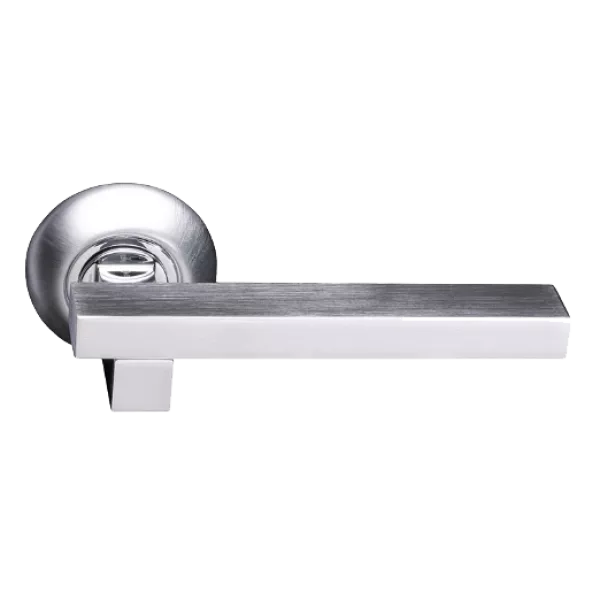 Дверная ручка на круглой розетке ARCHIE SO1O 9299, Цвет Хром матовый