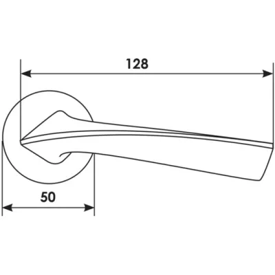  Ручка дверная Morelli COMETA BIA