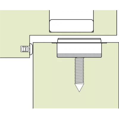 Стопор магнитная защелка СКРЫТАЯ Extreza M-70 Magnum, цвет никель