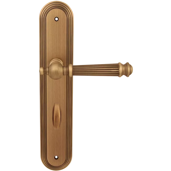 Дверные ручки на планке Melodia 102 WC/P 235 Veronica бронза матовая