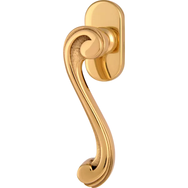 Оконная ручка 0225 Полированная латунь