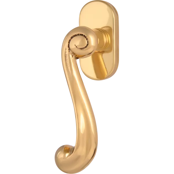 Оконная ручка 0131 Полированная латунь