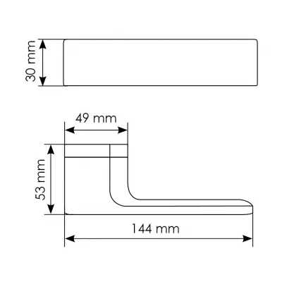 SHUTTLE CRO, ручка дверная, цвет - хром