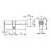 Цилиндровый Ajax (Аякс) механизм (AX202/60) AX2002Knob60 (25+10+25) CP хром с вертушкой