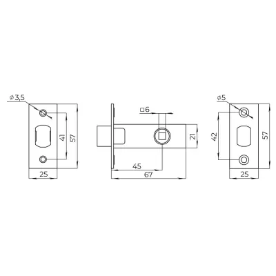 Задвижка врезная METDF-45 (DF-45) GR графит