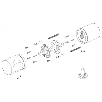 Ручка раздельная R.ART52.BALANCE BL-26 черный