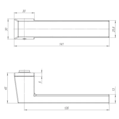 Ручка раздельная K.ART30.CLARITY BL-26 черный