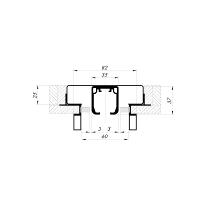 Комплект для обрамления пенала SLD.Comfort-PENAL frame AL